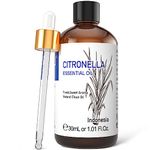 HIQILI Citronella Essential Oil 30ML, 100% Pure Undiluted for Aromatherapy Diffuser for Home - 1 Fl Oz