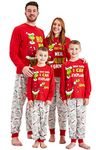 Kids Essentials Family Matching The Grinch Christmas Pyjamas Mens Ladies Kids Christmas Pyjamas (Children, 11-12 Years)