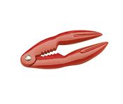 KitchenCraft Crab Claw and Lobster Cracker, Durable Metal Build, Robust and Versatile, 14 x 7cm, Red