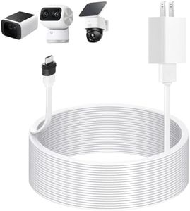 wochel 25FT/7.5M Charging Cable Compatible with eufy Security SoloCam S220/S340/C210/E30, eufyCam3/S330, eufy Security Indoor Cam S350/C210/C220, Power Extension Cable Provides Constant Power Supply