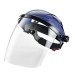 Zhi Jin Adjustable Clear Safety Face Shield Visor Screen Mask Helmet Anti Scratch Splash Eye Protection Cover Blue