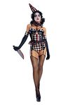 Starline S2208 Women's Killer Clown Costume Adult Sized, Black, S