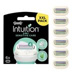 WILKINSON SWORD - Intuition Sensitive Care For Women | No Shave Gel Needed | Pack of 6 Razor Blade Refills