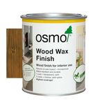 Osmo Wood Wax Finish 3166, Walnut Satin Finish, 750ml - Durable Furniture Wax for Wooden Furniture, Water-Resistant Floor Wax, Wood Treatments - Ideal for Oak, Pine & More