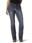 Wrangler Women's Rise Boot Cut Jean, Mid Wash, 13W x 30L