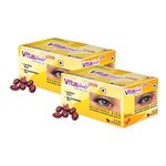 Waypham Vitawoods Lutein Capsules for Eyes Health-Daily Supplements- Nutrients 50 mg Lutemax 2020-10mg Lutein & 2mg Zeaxanthin, Vision Support & Health Eye, Protect Eyes from Blue Light, (Pack of 2)