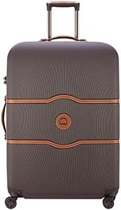 DELSEY Paris Chatelet Air Hardside Luggage, Spinner Wheels, Chocolate Brown, Checked-Medium 24 Inch, Delsey Paris Chatelet Air Hardside Luggage, Spinner Wheels