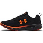 Under Armour Men's Charged Assert 9 Running Shoe, Black (005)/Blaze Orange, 10.5