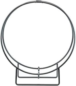 UniFlame Firewood Log Hoop Rack with 1/2" Solid Stock, Black (W-1890)
