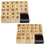Wooden Rubber Stamps, Miayon 52Pcs 