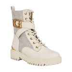 GUESS Women's Orana Combat Boot, Dove 150, 9 UK