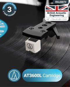 Moto Plus Bluetooth Record Player – Wireless Turntable with Speakers