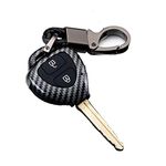 Autotrends 2 Button Flip Key ABS+Silicone Car Key Cover Case with Keychain Suitable for Toyota INNOVA, FORTUNER, Camry, Corolla