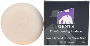 G.B.S Men's Lavender and Citrus Shaving Soap 97 Percentage All Natural Enriched with Shea Butter and Glycerin, 3-Ounce, Pack of 1