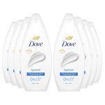 Dove Body Wash 0% Sulfate SLES for Women Made with Naturally Derived Cleansers and Plant Based Moisturiseres Gently Cleanses for Softer and Smoother Skin, 225ml (8 Pack, Hydrate)