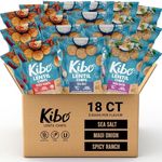 Kibo Lentil Chips Variety Pack - Gluten-Free Vegan Chips - Non-GMO Verified - Plant-Based 28 grams – Maui Onion, Sea Salt, and Spicy Ranch - 18 Pack