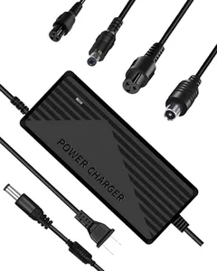 42V 2A Electric Scooter Charger with 4 Plugs, 36V Ebike Charger Replacement Universal for Jetson, Razor, Bird, Gotrax, Ninebot, Hiboy, Sisigad and More