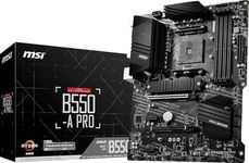 MSI B550-A PRO V1 ProSeries Motherboard (AMD Ryzen 5000, AM4, DDR4, PCIe 4.0, SATA 6Gb/s, M.2, USB 3.2 Gen 2, HDMI/DP, ATX)