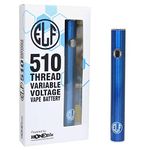 HoneyStick Vape Pen Battery Starter Kit Rechargeable for 510 Thread Cartridges Elf Stick USB Variable Voltage 400 mAh Vaporizer for CBD and Thick Oil Electronic Vaporizer No Nicotine (Blue)