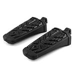 Krator Spear Foot Pegs, Black, Foot Control Component, 1 Pair, Compatible with Harley Davidson VRSCA VRSCA V-Rod 2002-2006