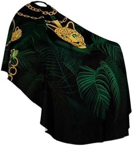 Professional Barber Cape - Hair Cutting Cape with Adjustable Neck Closure, Salon Quality Styling Cape for Hairdressers and Barbers - Forest