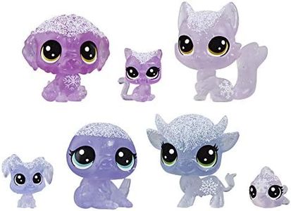 Littlest Pet Shop Frosted Wonderland Pet Friends Toy, Purple Theme, Includes 7 Pets, Ages 4 & Up