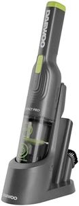 Daewoo Handheld Vacuum Compact Pro, Cordless, 30 Min Run Time, 120ml Dust Capacity, Storage Base, 2 Speed Settings, Upholstery Brush, Crevice Tool, Washable HEPA Filter, LED Power Indicator