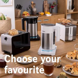 Bosch Sky Cordless Kettle 1.7L – Stainless Steel Electric Jug