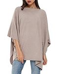 Womens Pullover Poncho Sweater Cash