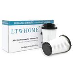 LTWHOME HEPA Filters For DIRT DEVIL Dynamite Vacuum F-2 (Pack of 4)