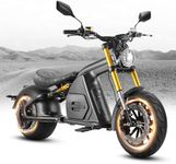 eAhora 4000W M8S Electric Motorcycle for Adults,50 MPH 72V 35Ah Lithium Battery 70 Miles Long Range, Full Suspension Dual Hydraulic Brakes,IP6 Color LCD Display Street Legal High Speed Scooter, Black