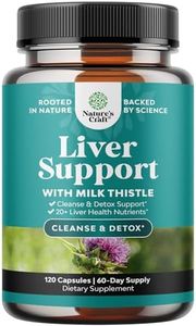 Liver Cleanse Detox & Repair Formula - Herbal Liver Support Supplement with Milk Thistle Dandelion Root Organic Turmeric and Artichoke Extract for Liver Health - Silymarin Milk Thistle Detox Capsules