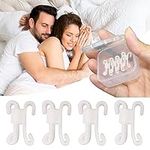 KAISHANE 4pcs Anti-Snoring Device Nasal Dilator Silicone Nose Clip Anti Snore Stopper Snoring - Natural,Comfortable, Sleep-Improving Snoring Solution