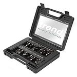 Trend 12 Piece Router Cutter Starter Set, 1/4 Inch Shank, Tungsten Carbide Tipped, Storage Case Included, SET/SS8X1/4TC