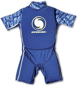 Swimline Blue Lycra Boy's Floating Swim Trainer Wet Suit Life Vest Large 9894B