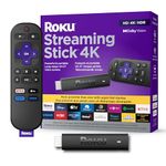 Roku Streaming Stick 4K 2022 (Official Manufacturer Product) | Streaming Device 4K/HDR/Dolby Vision with Voice Remote with TV Controls and Long-Range Wi-Fi