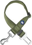 Blueberry Pet Essentials Classic Dog Seat Belt Tether for Dogs Cats, Military Green, Durable Safety Car Vehicle Seatbelts Leads Use with Harness