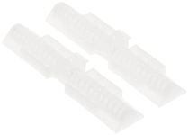 PRIME-LINE N 6539 Wide-Track Slide Guide, 4 in L X 13/16 in W, Plastic, White, 3/8 in