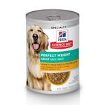 Hill's Science Diet Adult Perfect Weight Vegetable & Chicken Stew Canned Dog Food for healthy weight, 12.5 oz, 12 Pack