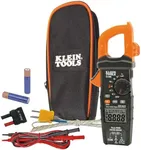 Digital Clamp Meter AC/DC Auto-Ranging 600 Amp Measures Voltage, Resistance, Temp, More Klein Tools CL800