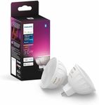Philips Hue MR16 Smart LED Bulb White and Color Ambiance (2 Pack)