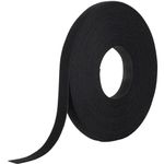 VELCRO Brand ONE_WRAP Tape ¾" x 25 Yard Double Sided Self Gripping Roll, 189645, Black, 0.75" x 75 ft