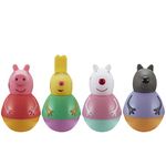Peppa Pig Weebles Peppa & Friends Figure Pack, chunky moulded figures pack of 4, first peppa pig toy, preschool imaginative play