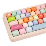 COOMICKEY Cute PBT Keycaps 133 Keys Candy Bear Custom Keycaps Dye Sublimation MOA Profile Keycaps Colorful Animes Keycaps Set for Cherry Gateron MX Swithes Mechanical Keyboards