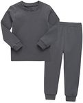 VAENAIT BABY Infant Toddler Kids Cotton Sleepwear Pajama Pjs 2pcs Set Basic Warmgrey JS
