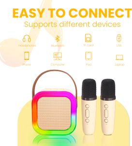 Ankuka Karaoke Machine – Pink Portable Bluetooth Speaker