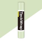 TECKWRAP Permanent Adhesive Vinyl 12" x 5ft, Glossy Craft Vinyl Decal Roll for DIY Crafting,Home Decoration, Glossy Khaki Green