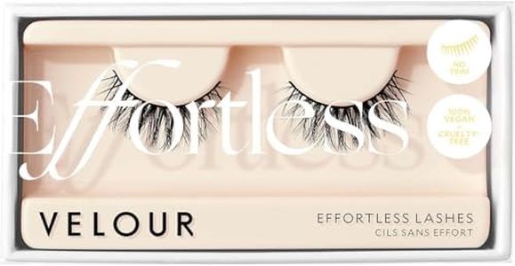 Velour Synthetic Lashes, Effortless Collection, Wear up to 25 Times - Reusable, Natural False EyeLashes - Long-Lasting, No-Trim Strip Eyelashes for Volume and Curl - Lightweight Fake Lashes, All Eye Shapes