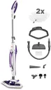 Polti Vaporetto SV440 Double, Nettoyeur Vapeur 2-en-1, Balai ou Nettoyeur à Main, 11 Accessoires Inclus, Chauffage en 15 Secondes, Réservoir Amovible, Blanc et Violet