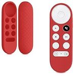 kwmobile Case Compatible with Google Chromecast 2020 4K / Chromecast 2022 HD Case - Soft Silicone Cover for Remote Control - Red